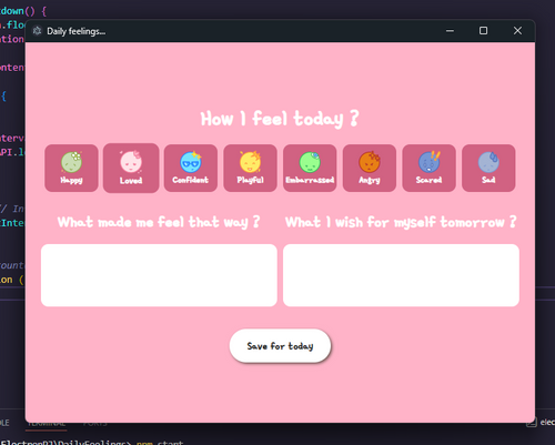 Daily Feelings : Journal your emotions of the day