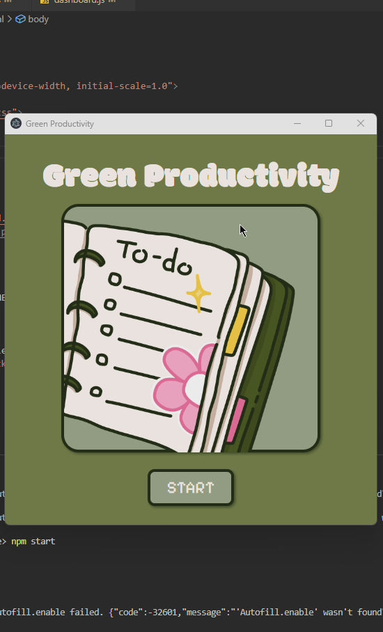 Green Productive : To-do list desktop application